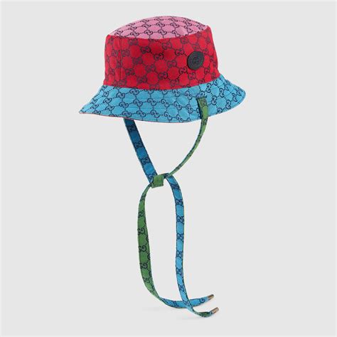 multi color gucci bucket hat|Gucci fedora bucket hat.